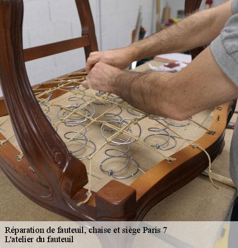 Réparation de fauteuil, chaise et siège  paris-7-75007 L'atelier du fauteuil