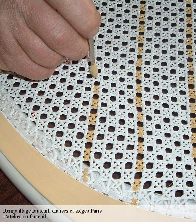 Rempaillage fauteuil, chaises et sièges paris-75000 L'atelier du fauteuil