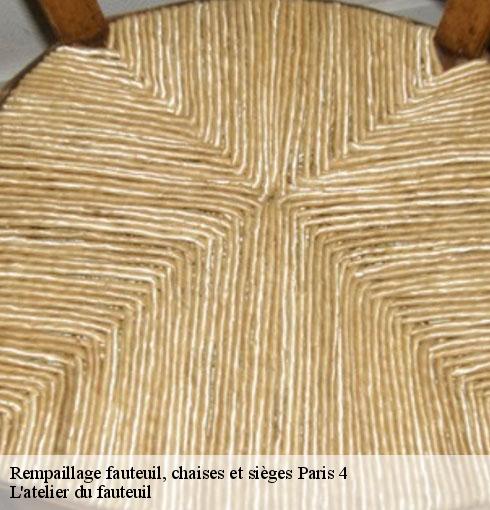 Rempaillage fauteuil, chaises et sièges  paris-4-75004 L'atelier du fauteuil