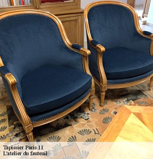 Tapissier  paris-11-75011 L'atelier du fauteuil